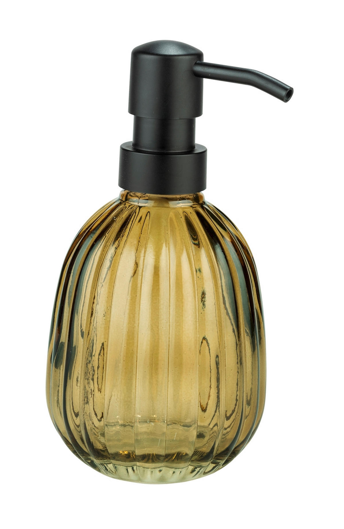 SEIFENSPENDER Kunststoff, Glas  - Schwarz/Braun, Basics, Glas/Kunststoff (8/16,5/8cm) - Wenko