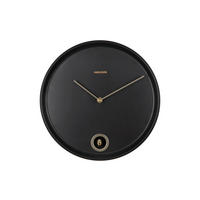 WANDUHR Esencia Schwarz  - Schwarz, Basics, Metall (30cm) - Karlsson