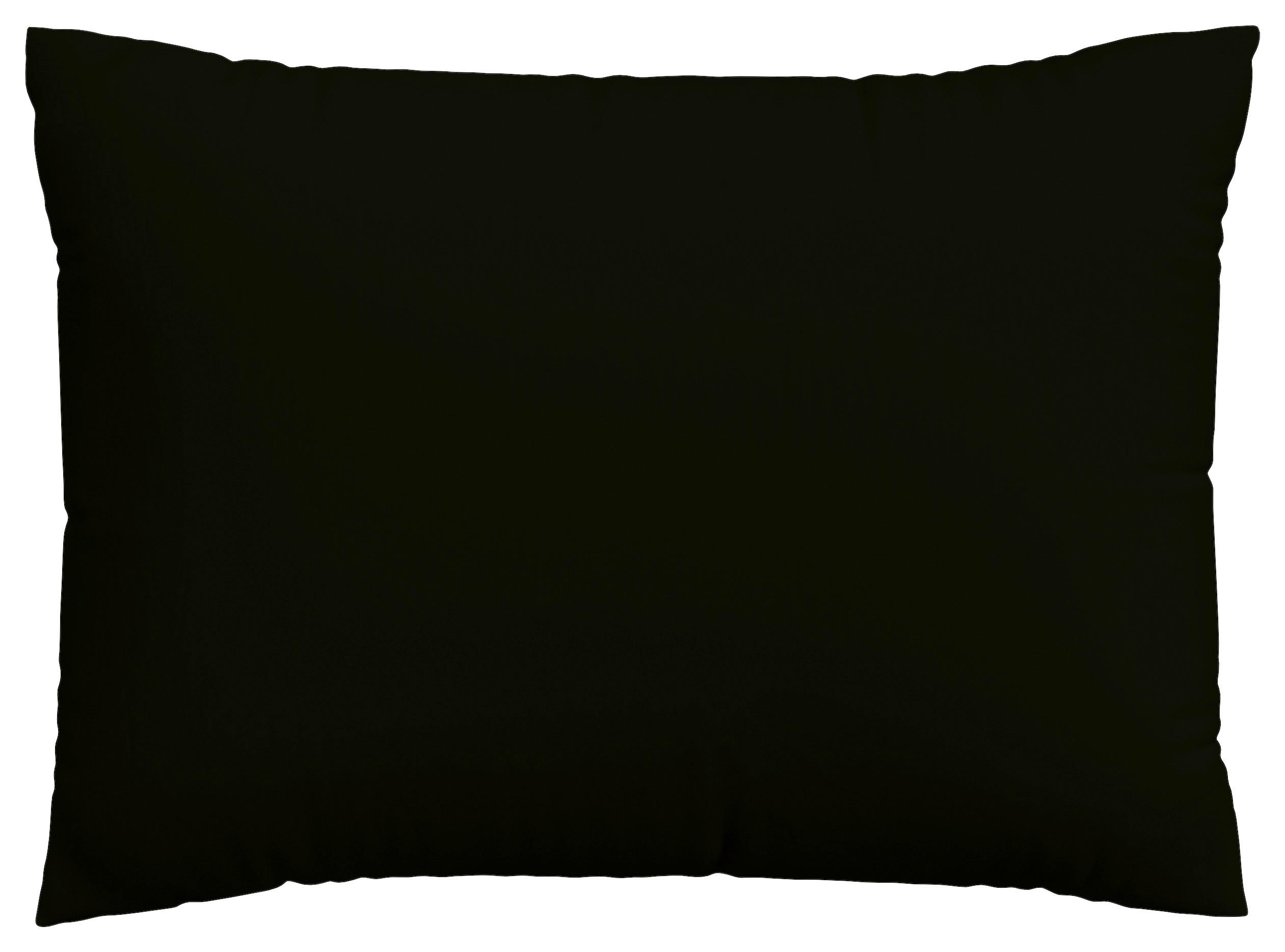 KOPFPOLSTERBEZUG KNITTED JERSEY 60/80 cm  - Schwarz, Basics, Textil (60/80cm) - Schlafgut