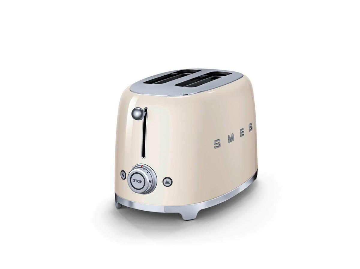 TOASTER 50´s Style  - Chromfarben/Creme, Basics, Metall (31/19,8/19,5cm) - SMEG