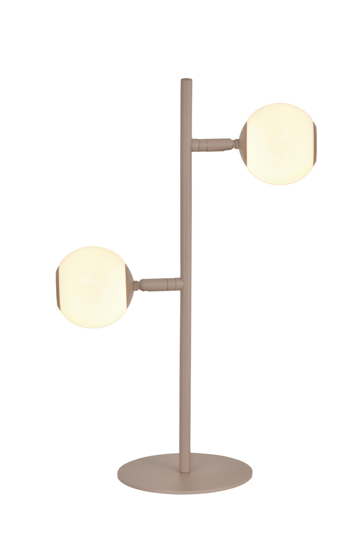 LED-TISCHLEUCHTE Luberon 32,5/49,5/19 cm  - Sandfarben/Schwarzchrom, Design, Glas/Kunststoff (32,5/49,5/19cm)