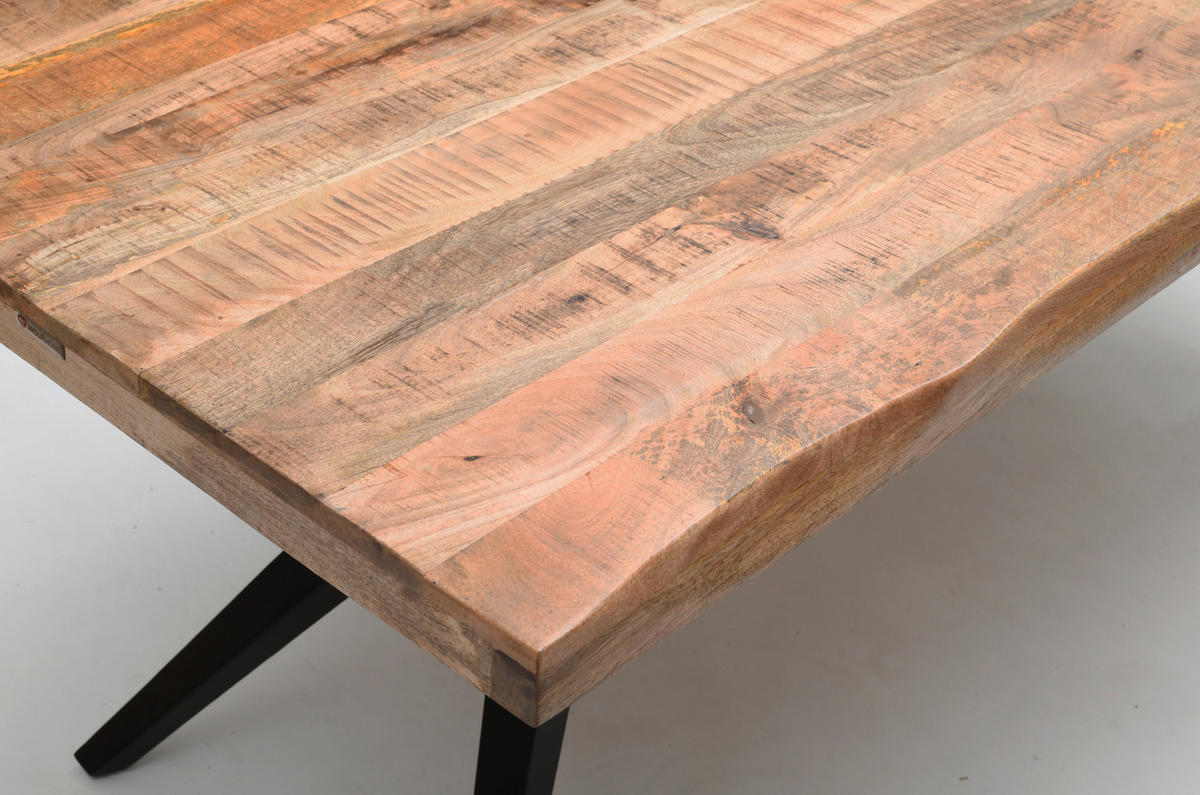 TISCHPLATTE Mangoholz Naturfarben  - Naturfarben, Design, Holz (180/90/5,5cm) - Landscape