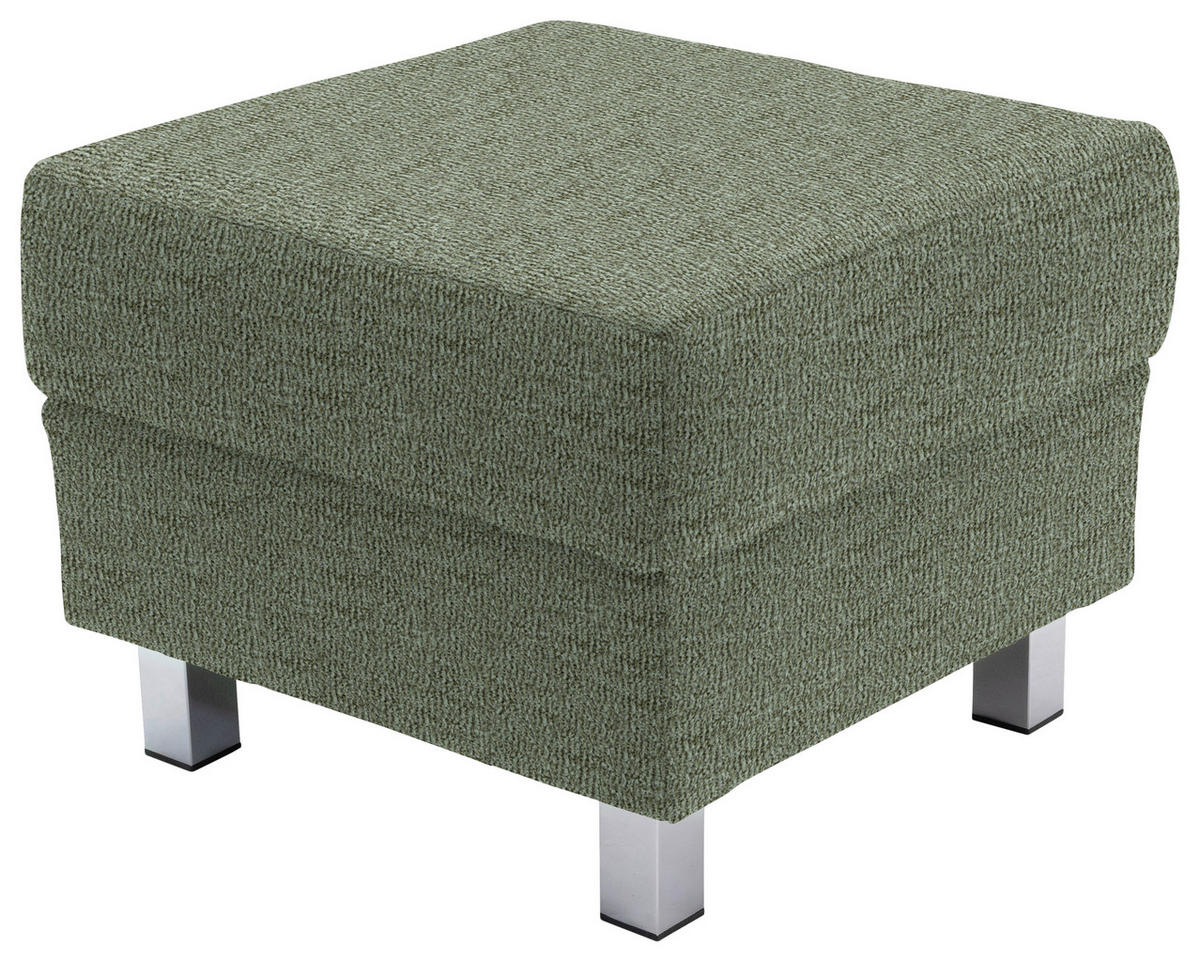 2-SITZER-SOFA in Flachgewebe Hellgrün  - Chromfarben/Hellgrün, Design, Textil/Metall (158/83/85cm) - Xora