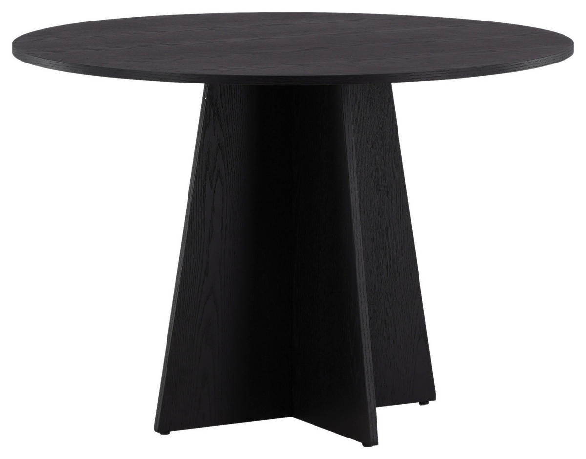 ESSTISCH in Holz 110/110/75 cm  - Schwarz, Design, Holz (110/110/75cm) - Livetastic