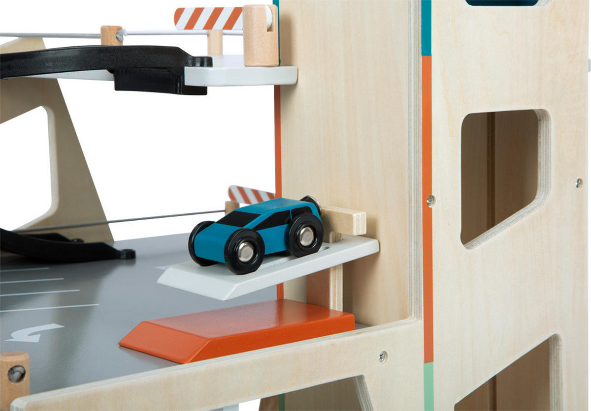 PARKGARAGE  - Multicolor, Basics, Holz/Kunststoff (62/43/36cm) - small foot