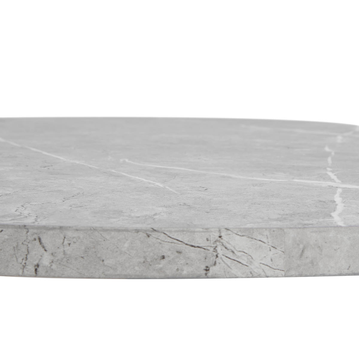 KLUBSKA MIZA, svetlo siva  - črna/svetlo siva, Moderno, kovina/leseni material (80/80/45cm) - P & B