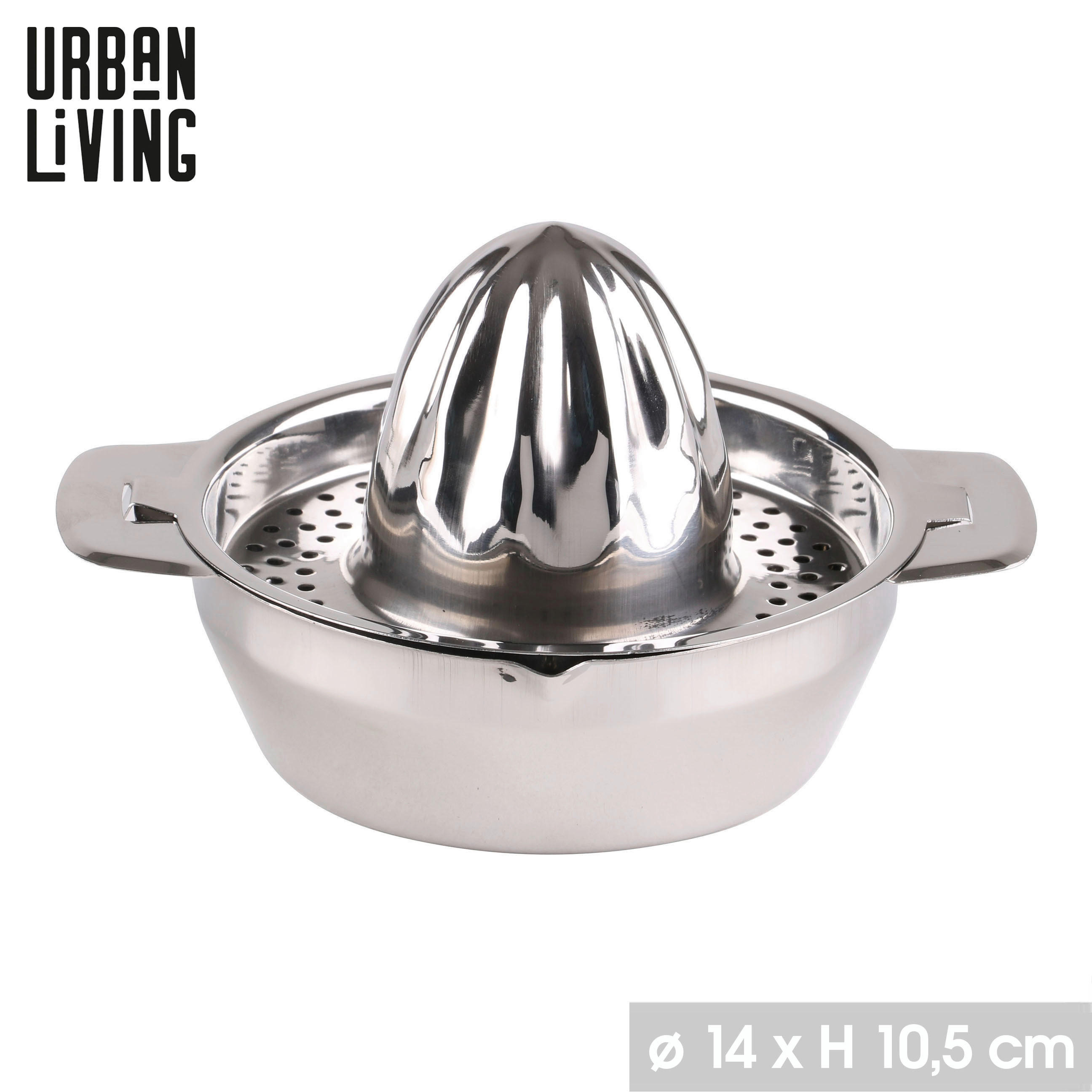 OŽEMALNIK ZA LIMONE - srebrne barve, Basics, kovina (14/10,5cm)