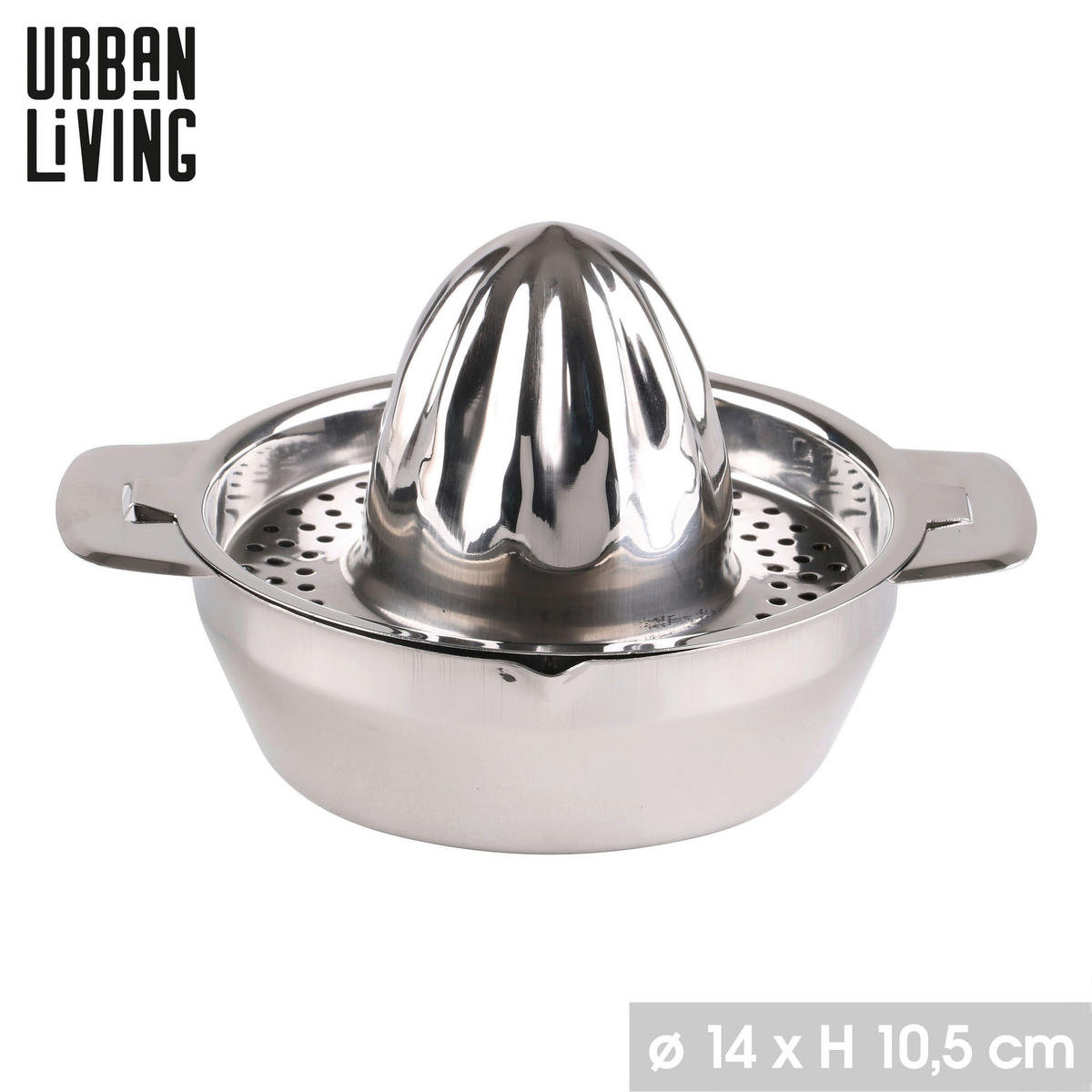 OŽEMALNIK ZA LIMONE - srebrne barve, Basics, kovina (14/10,5cm)