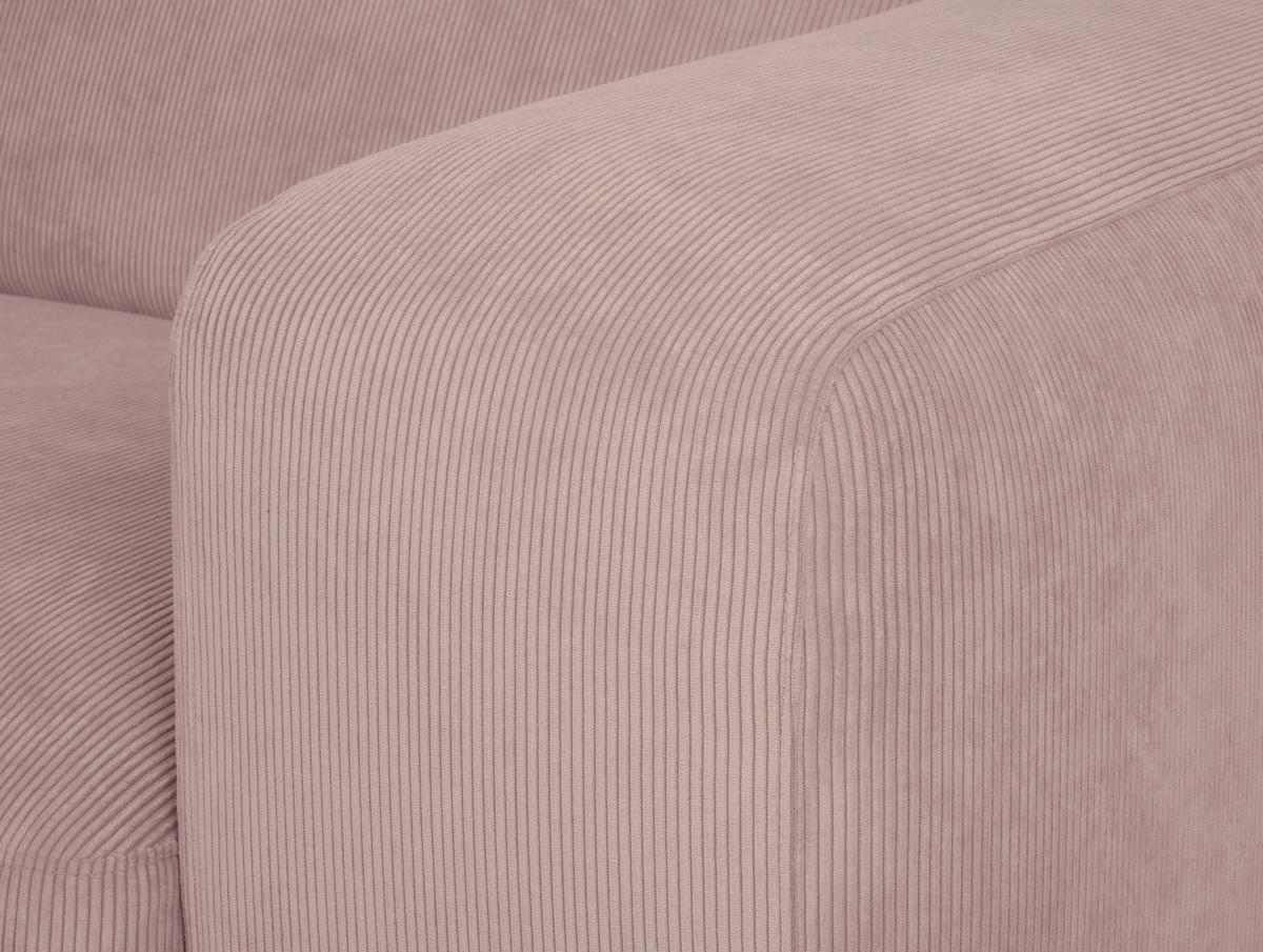 HÖRNSOFFA i manchester rosa  - svart/rosa, Design, textil/plast (170/252cm) - MID.YOU