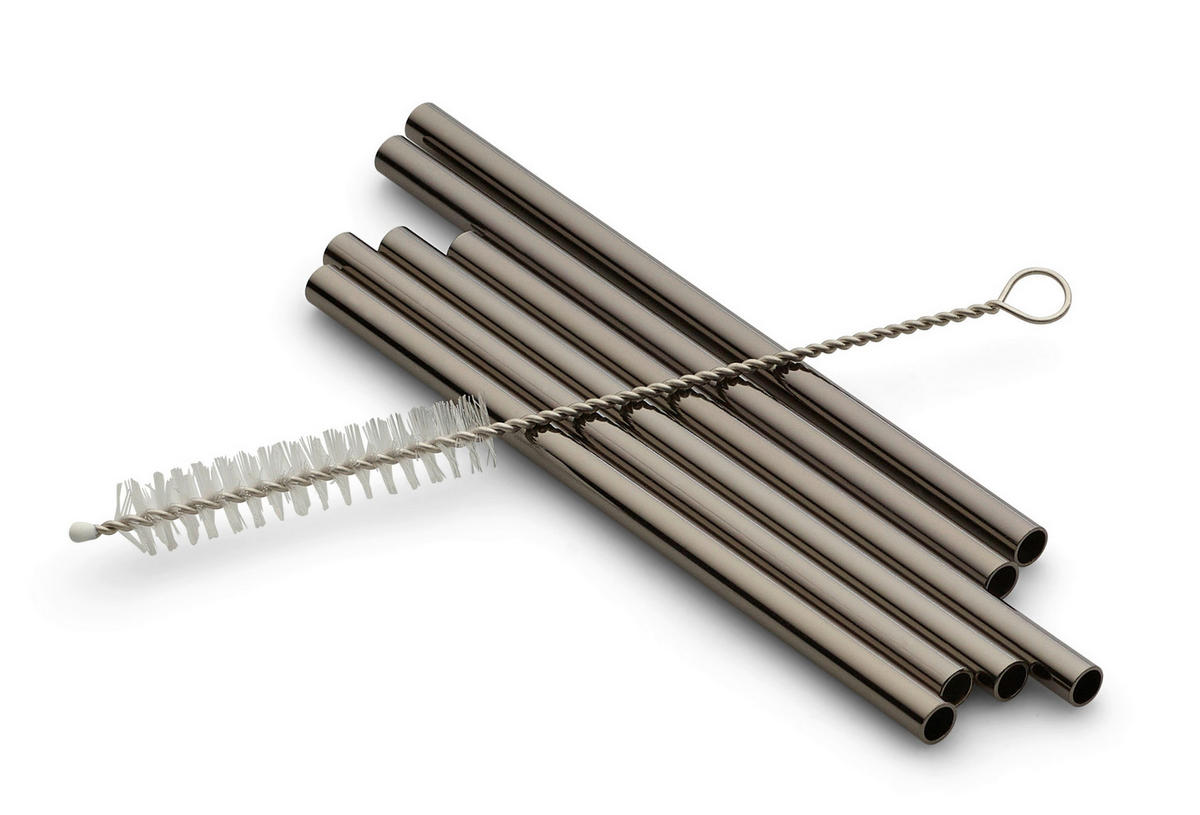 SUGRÖRSSET - svart högglans, Basics, metall (12cm) - Echtwerk