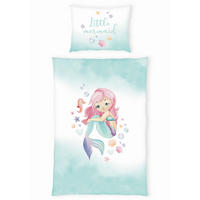 KINDERBETTWÄSCHE Renforcé 135/200 cm  - Türkis, KONVENTIONELL, Textil (135/200cm)