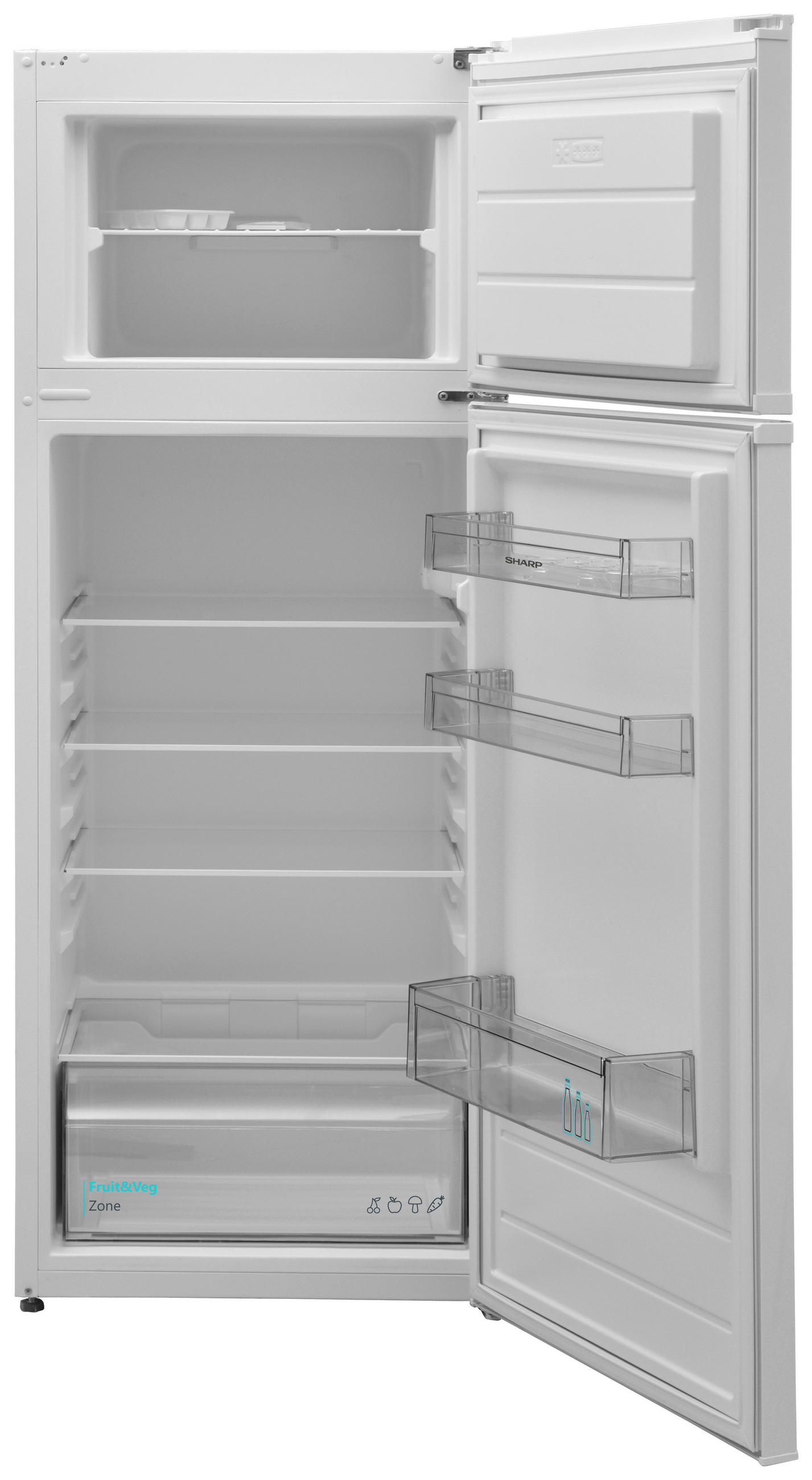 KÜHL-GEFRIER-KOMBINATION SJ-FTB01ITXWD-EU  - Weiß, Basics (54/145/57cm) - Sharp