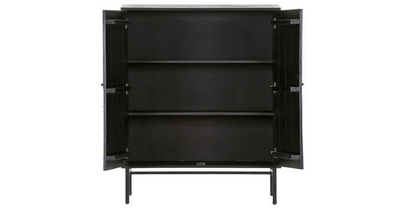 HIGHBOARD in 100/120/42 cm - Schwarz, LIFESTYLE, Holz/Metall (100/120/42cm) - Landscape
