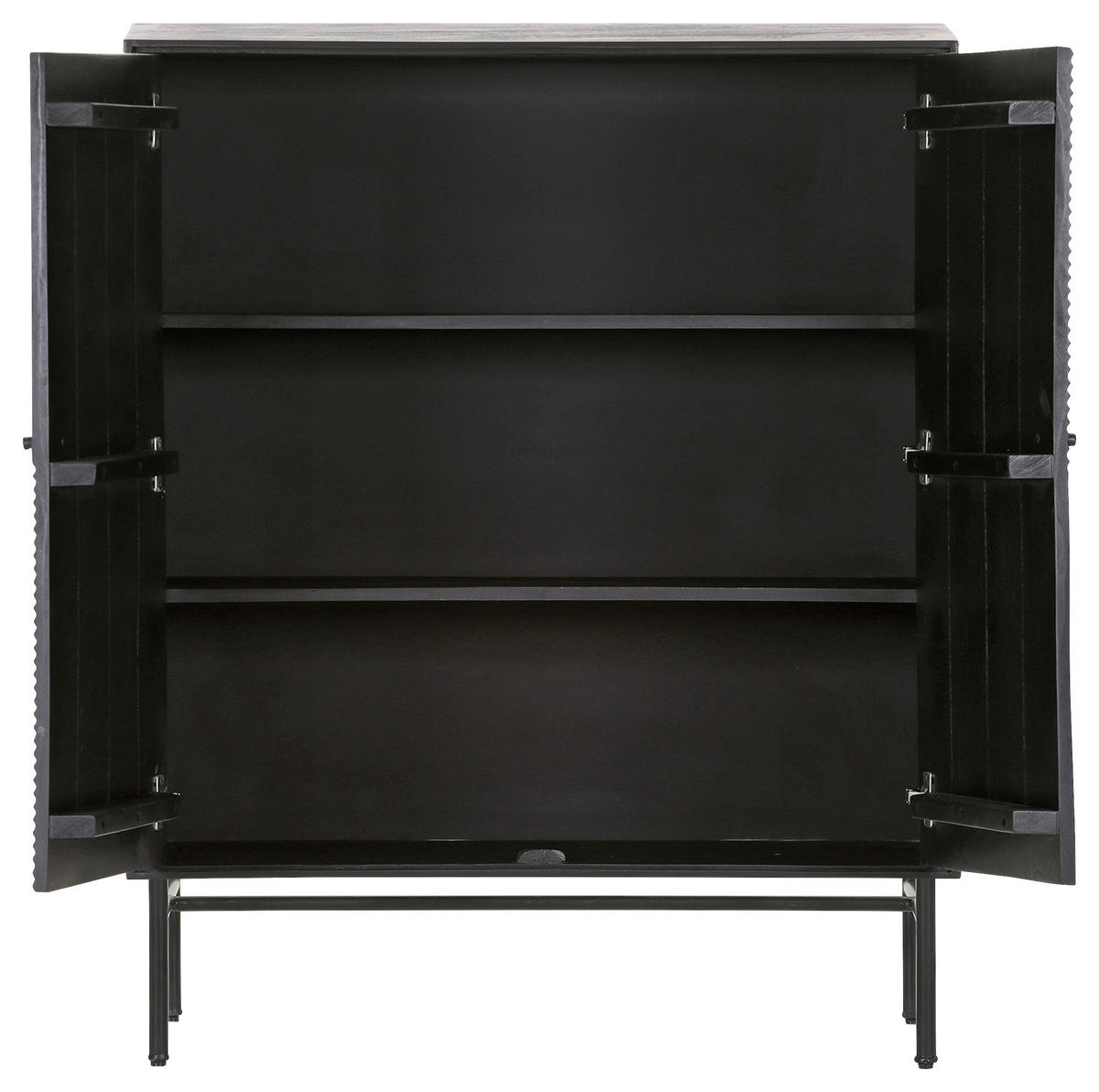 HIGHBOARD  in 100/120/42 cm  - Schwarz, LIFESTYLE, Holz/Metall (100/120/42cm) - Landscape