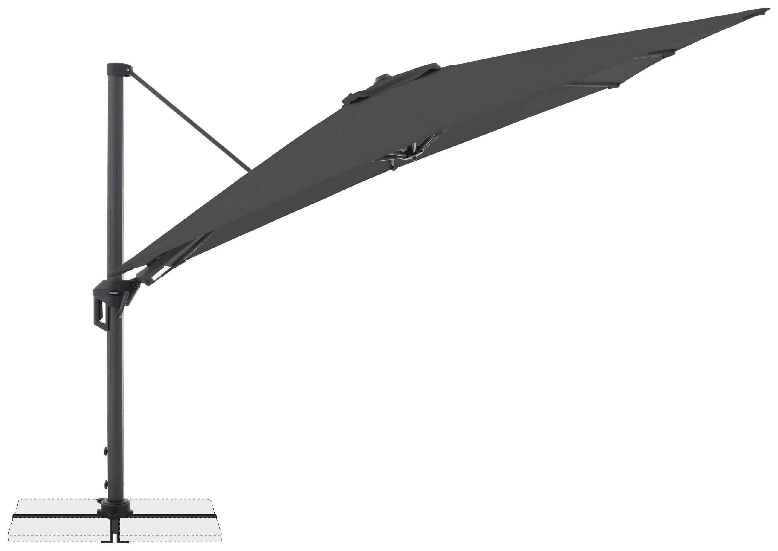 AMPELSCHIRM Anthrazit  - Anthrazit/Schwarz, Basics, Textil/Metall (310/210cm) - Doppler
