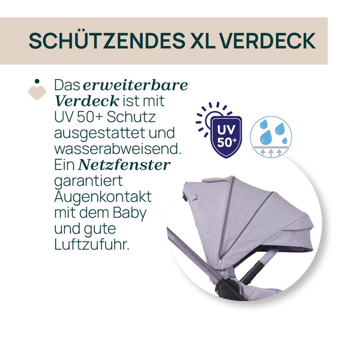 KINDERWAGEN Bellagio  - Lila, Basics, Textil/Metall (55/82/97-106cm) - Chicco