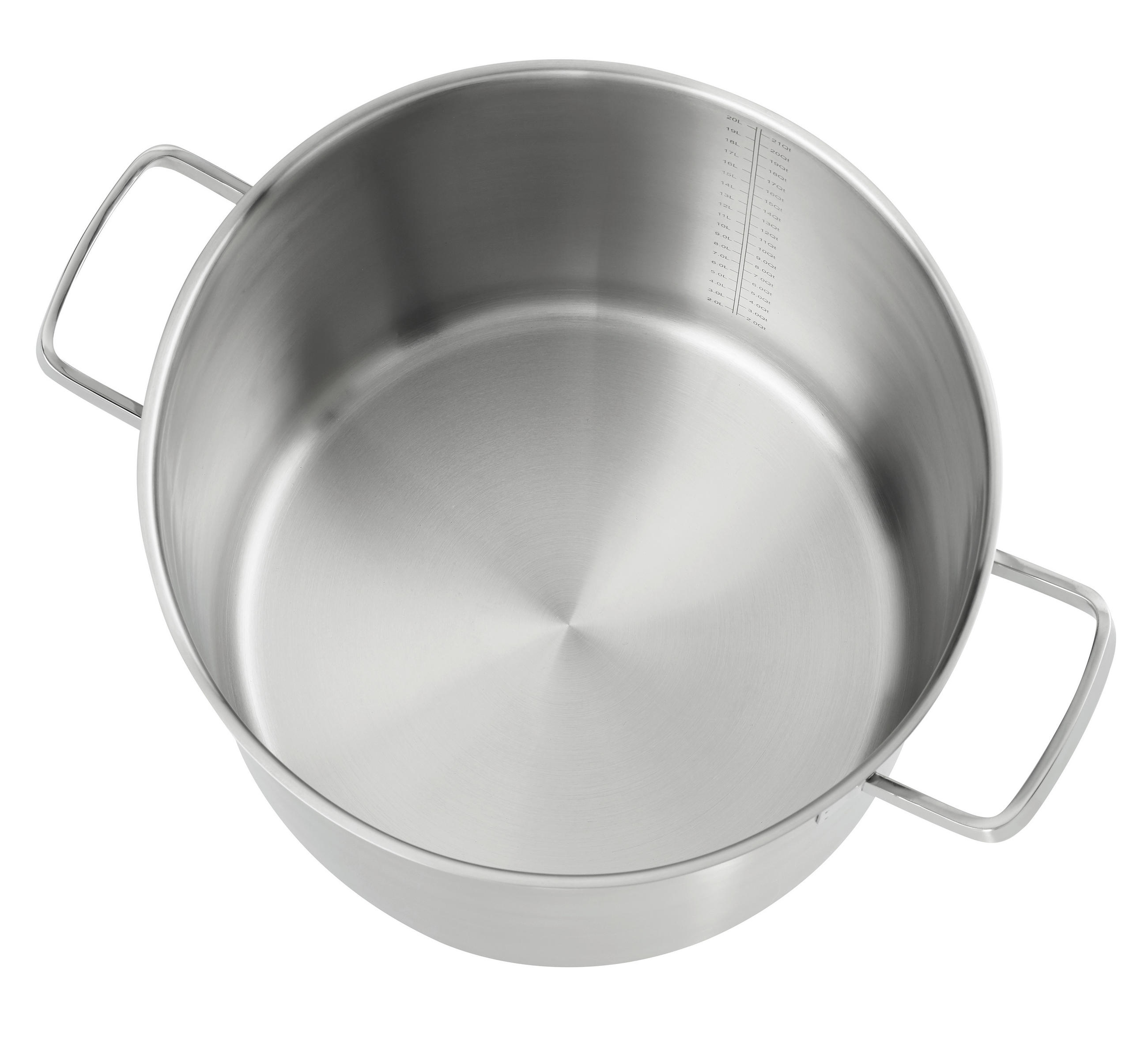 Thumbnail - ELO Fleischtopf Profi Cuisine, Silber, Metall, 9 L, rund, Messskala, backofengeeignet, verkapselter Sandwichboden, Koche...