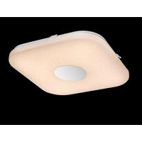 LED-DECKENLEUCHTE  35,5/35,5/5,3 cm    - Opal/Weiß, MODERN, Kunststoff/Metall (35,5/35,5/5,3cm)