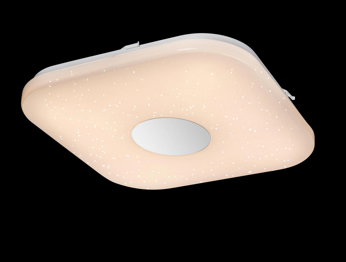 LED-DECKENLEUCHTE  35,5/35,5/5,3 cm    - Opal/Weiß, MODERN, Kunststoff/Metall (35,5/35,5/5,3cm)