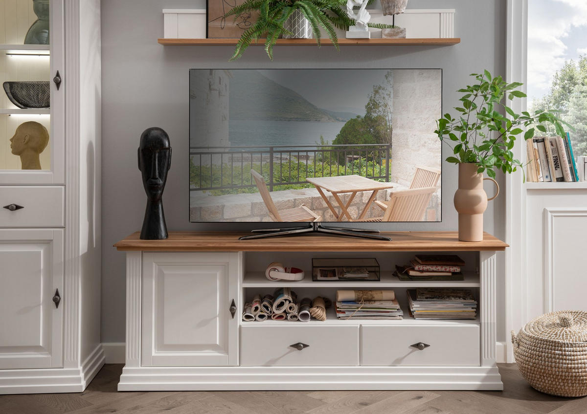 LOWBOARD WZ-0622  in 178/6/4 cm  - Weiß, Design, Holz (178/6/4cm) - Livetastic