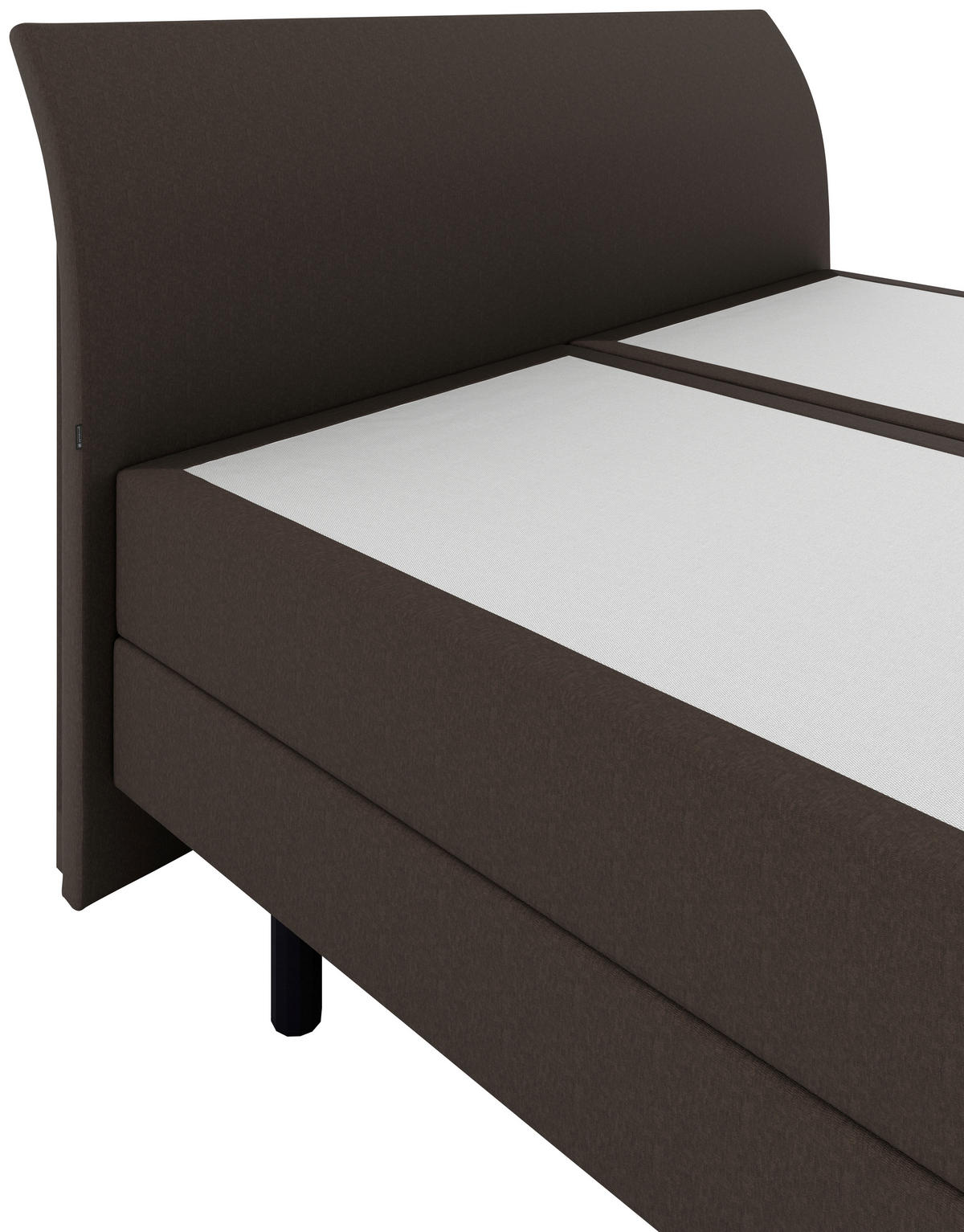 BOXSPRINGBETT 180/200 cm  in Braun  - Schwarz/Braun, KONVENTIONELL, Kunststoff/Textil (180/200cm) - Musterring