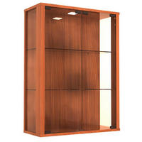 HÄNGEVITRINE in Nussbaumfarben  - Transparent/Nussbaumfarben, Lifestyle, Glas/Holzwerkstoff (60/80/25cm) - MID.YOU