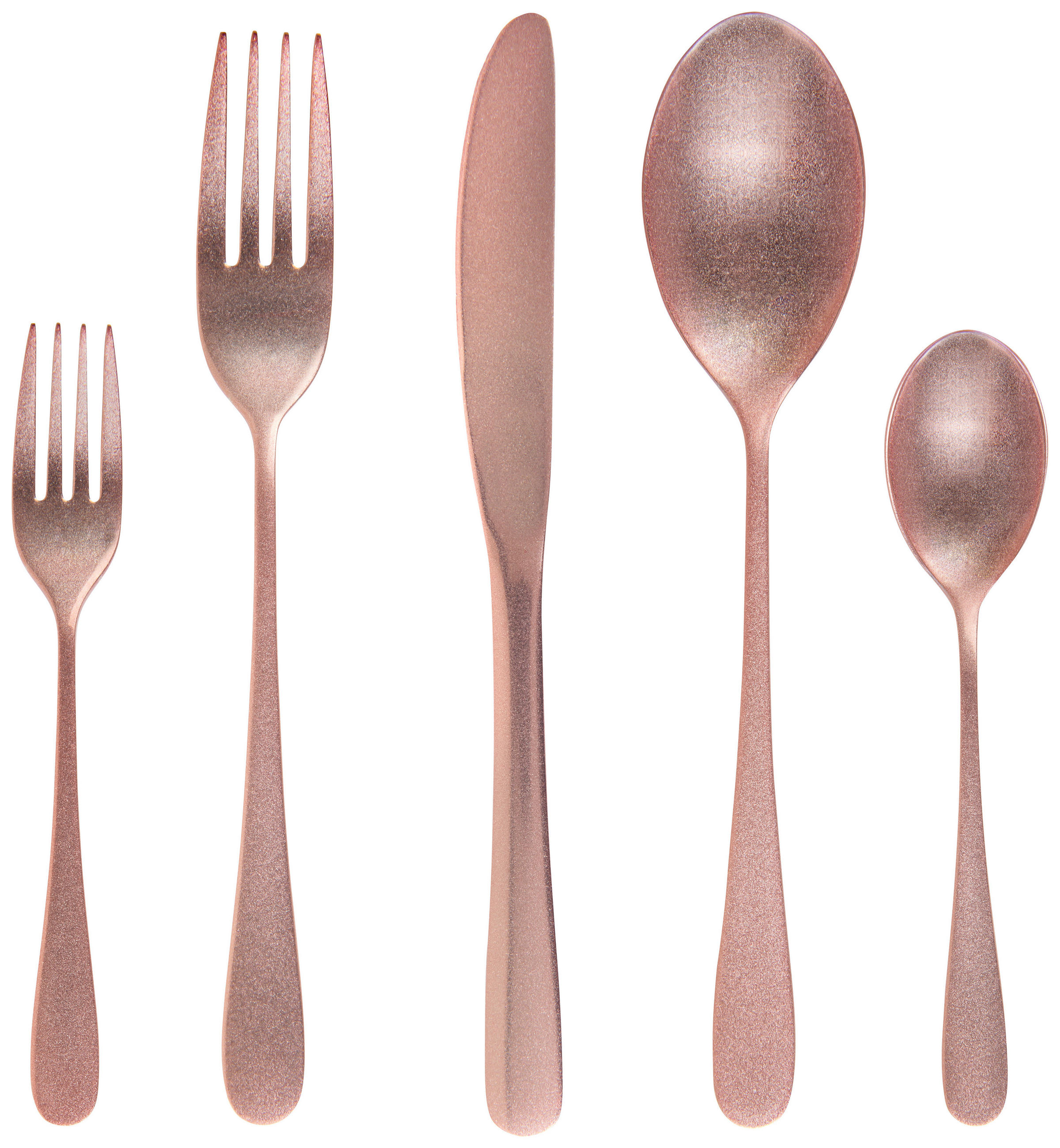 BESTECKSET Glam Chic 30-teilig Edelstahl  - Goldfarben/Rosa, Design, Metall - Homeware Profession.