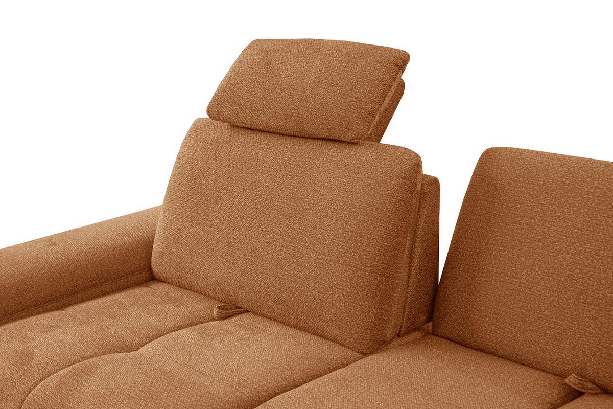SAROKGARNITÚRA textil barna, bézs  - bézs/krómszínű, Basics, textil (312/206cm) - Xora