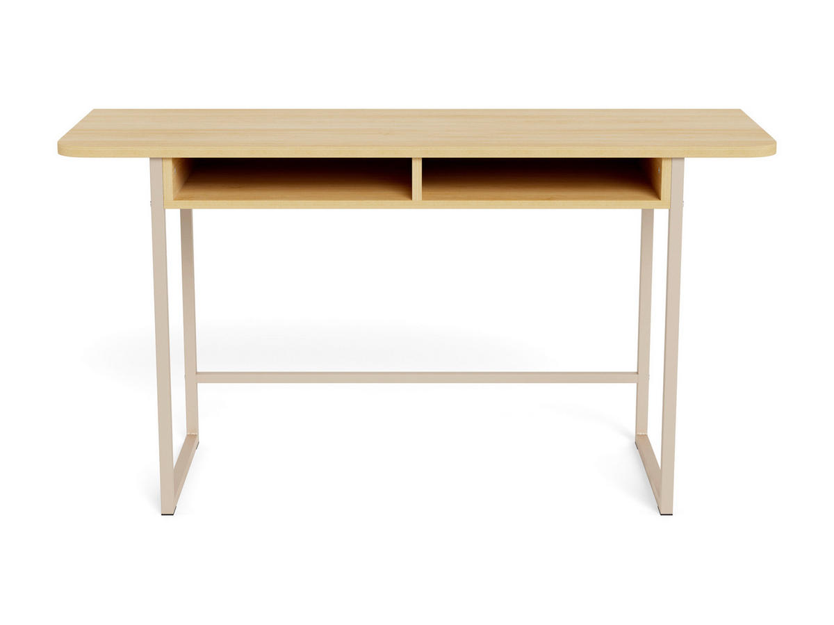 KONSOLENTISCH DARLINGTON Grau, Eichefarben  - Eichefarben/Grau, Design, Holzwerkstoff/Metall (140/40/77cm) - MID.YOU