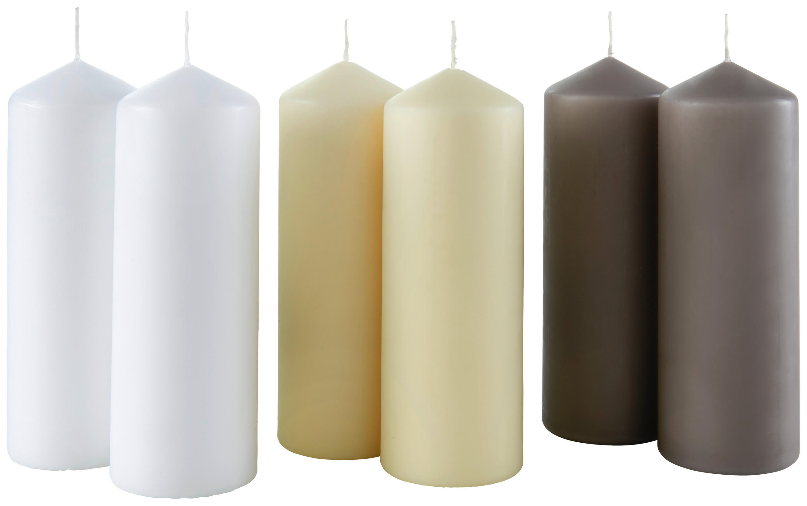 TÖMBGYERTYA 6,7/20 cm  - fehér, Basics (6,7/20cm)