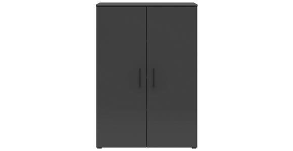 KOMMODE 80/115/40 cm in Graphitfarben - Anthrazit/Schwarz, MODERN, Holzwerkstoff/Kunststoff (80/115/40cm) - Carryhome