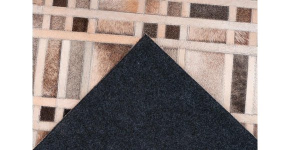 FLACHWEBETEPPICH 120/170 cm Grau  - Grau, Design, Leder (120/170cm) - Novel