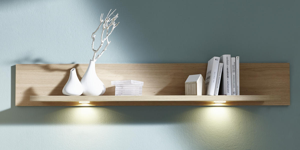WANDBOARD Alteiche  - Alteiche, KONVENTIONELL, Holzwerkstoff (130/25/22cm) - Voleo