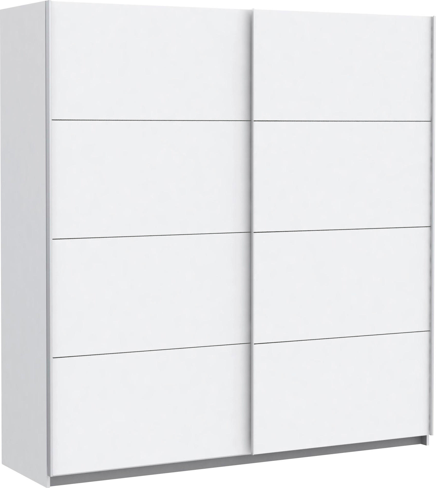 ORMAR S KLIZNIM VRATIMA bijela - bijela/srebrne boje, Design, drvni materijal/metal (200/210/61cm) - Ti'me