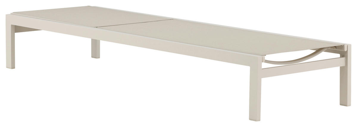 SONNENLIEGE 60/30/195 cm  - Beige, KONVENTIONELL, Metall (60/30/195cm) - Gardenson