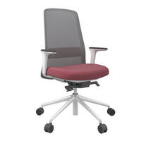 DREHSTUHL Grau, Weiß, Pink  - Pink/Weiß, MODERN, Kunststoff/Textil (70/103-115/70cm)