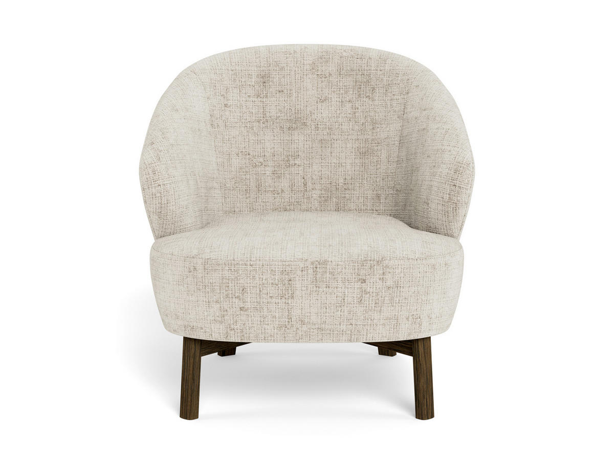 SESSEL in Chenille Braun, Beige  - Beige/Braun, MODERN, Holz/Textil (75,5/78/78cm) - Livetastic