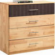 KOMMODE  in 92/90/41 cm  - Chromfarben/Erlefarben, Natur, Holz/Metall (92/90/41cm) - Linea Natura