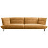 MEGASOFA in Flachgewebe Currygelb  - Currygelb/Schwarz, Design, Holzwerkstoff/Textil (339/92/99cm) - Moderano