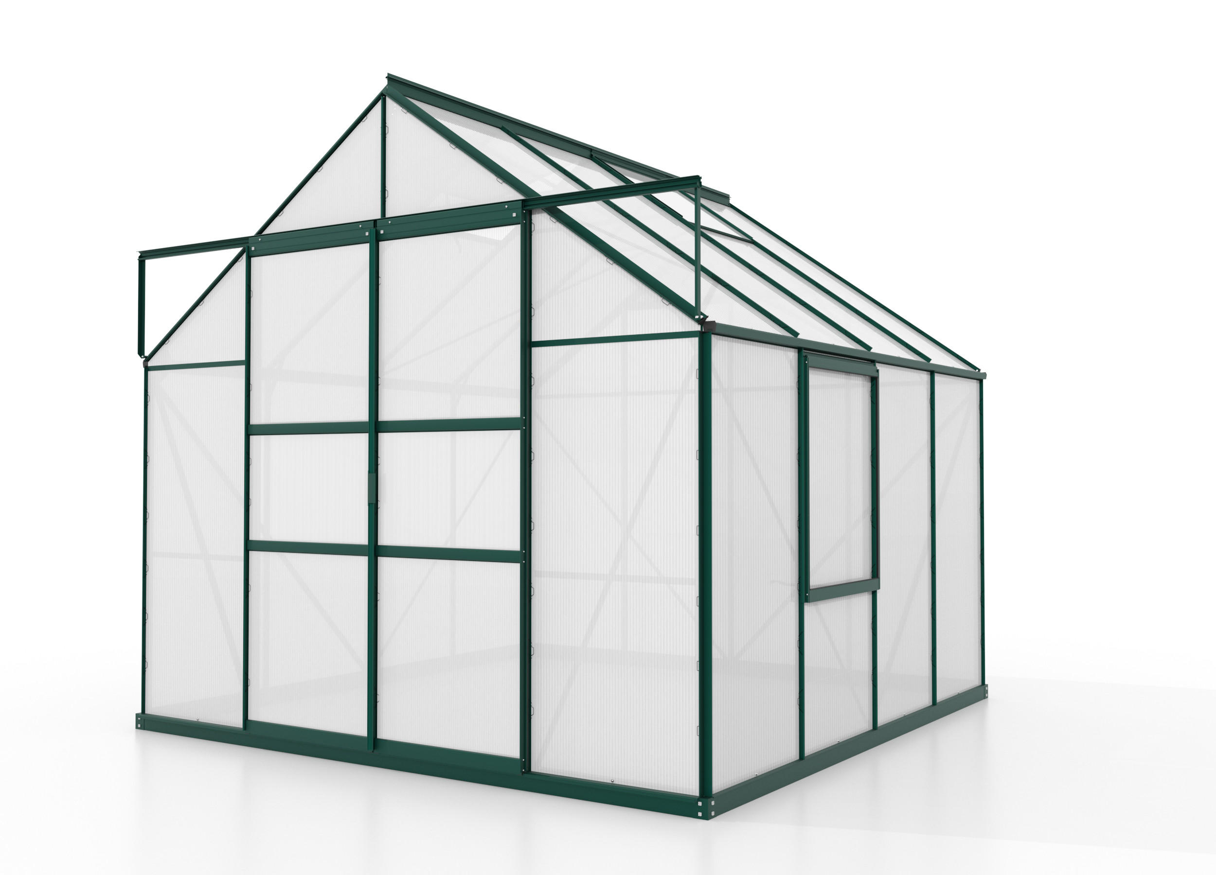Gewächshausbausatz Meridian 2 6700 6,7 M2 Metall/kunststoff
