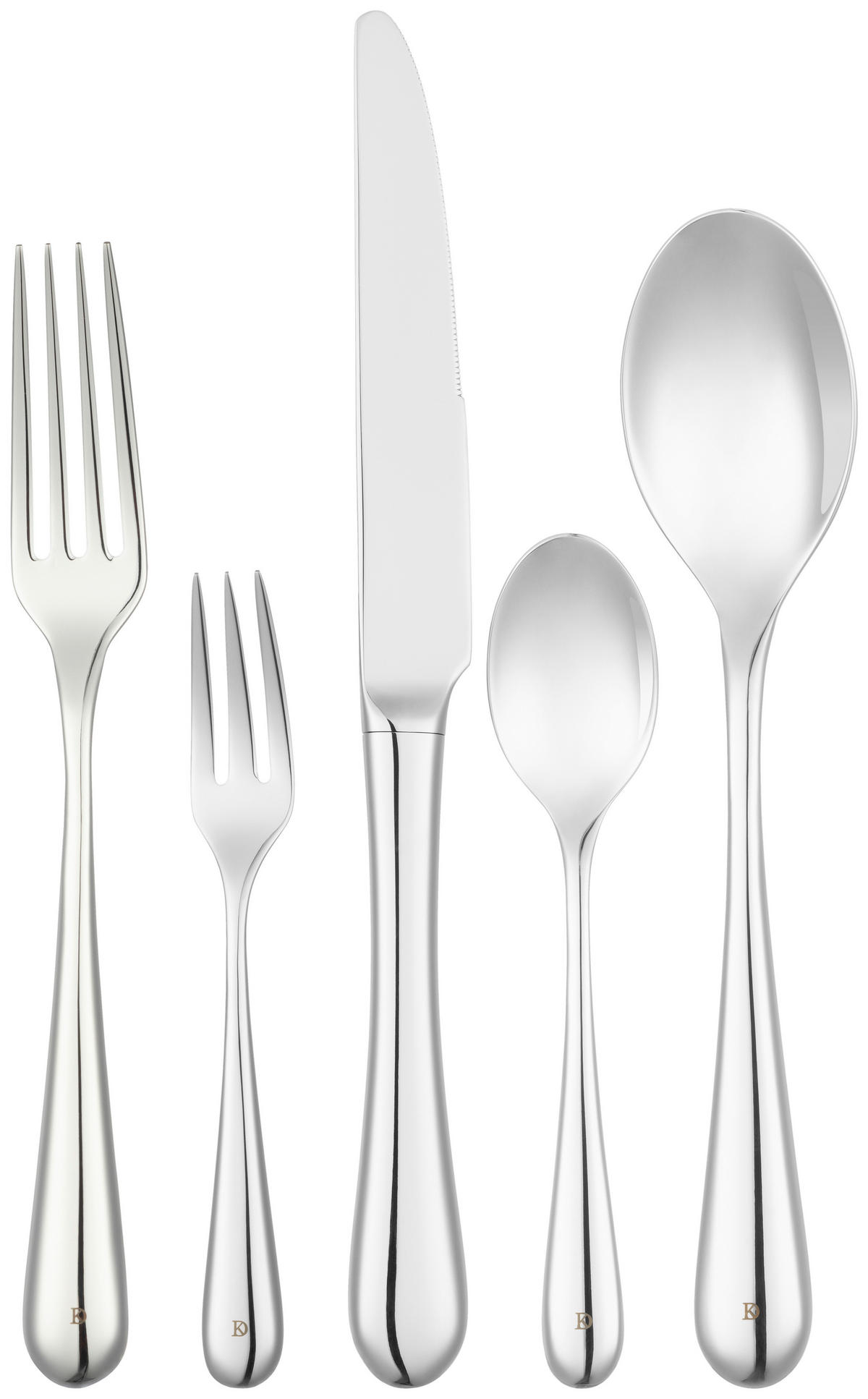 BESTECKSET  30-teilig  - Edelstahlfarben, Design, Metall - Dieter Knoll