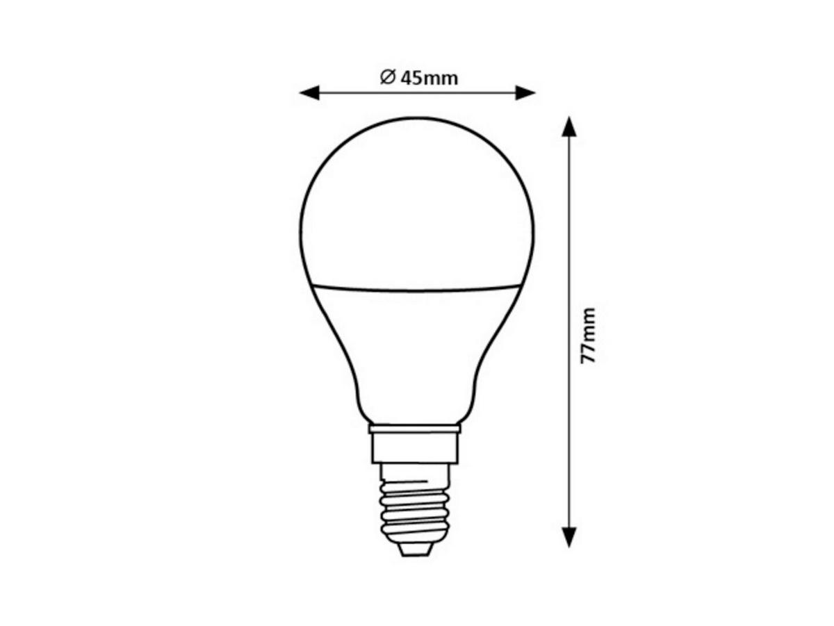 LED SIJALICA - bela, Osnovno, plastika (4.5/7.7cm)