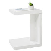BEISTELLTISCH in Holzwerkstoff 40/30/50 cm  - Weiss, Design, Holzwerkstoff (40/30/50cm) - Xora