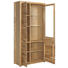 VITRINE Wildeiche furniert, massiv Eichefarben - Eichefarben/Alufarben, Design, Glas/Holz (98/203/40cm) - Landscape VITRINE Wildeiche furniert, massiv Eichefarben - Eichefarben/Alufarben, Design, Glas/Holz (98/203/40cm) - Landscape