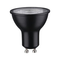 LED-LEUCHTMITTEL   GU10 7 W  - Schwarz, Design (5,1/5,4cm) - Paulmann