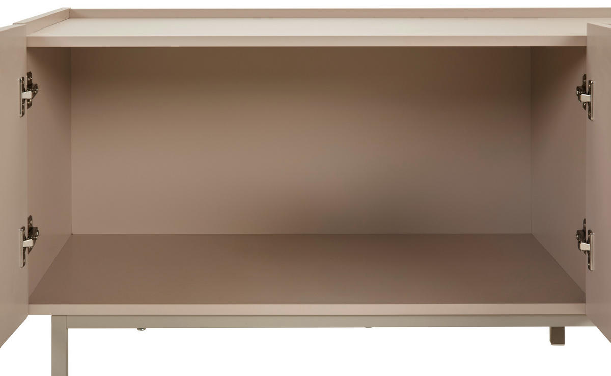LOWBOARD  in  - Braun, Design, Holzwerkstoff/Metall (160/52/40cm) - Livetastic