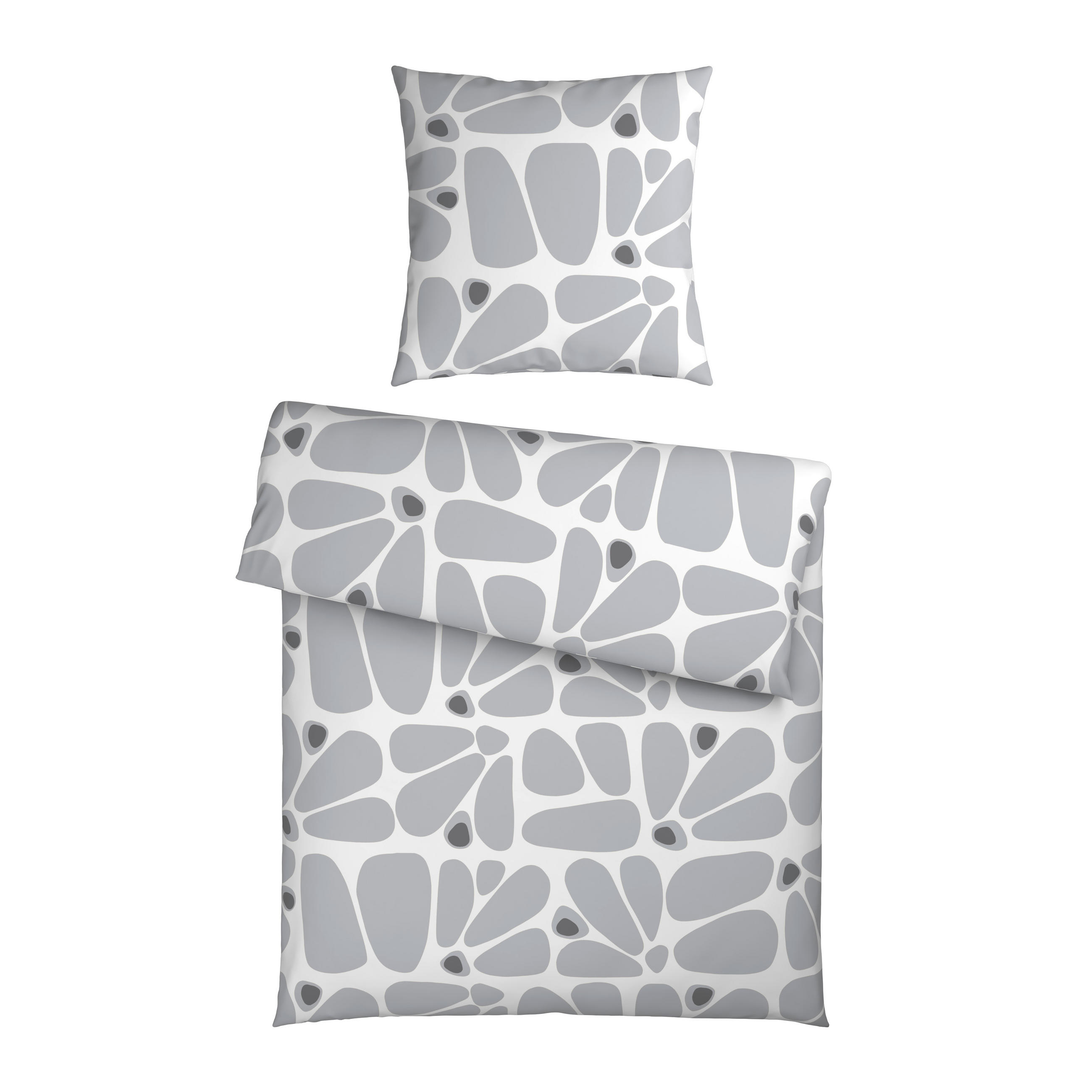 BETTWÄSCHE Renforcé 135/200 cm  - Grau, Textil (135/200cm) - Esposa
