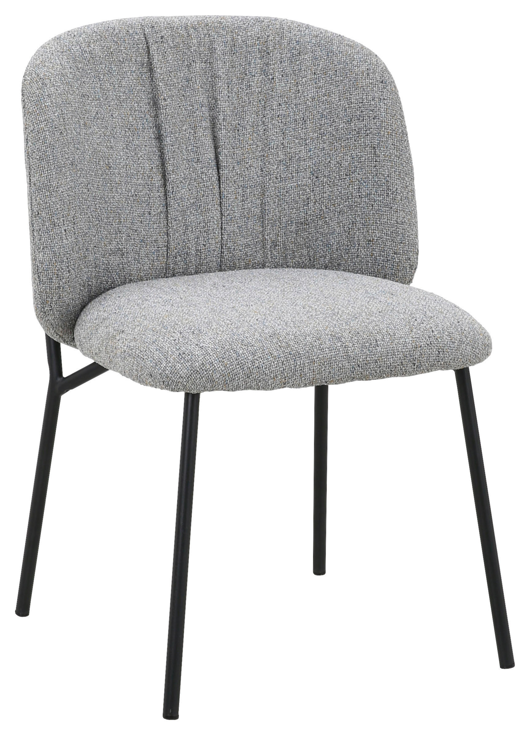 STOL   vävt tyg  - ljusgrå/svart, Modern, metall/textil (48/79/59cm) - Carryhome