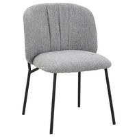 STOL   vävt tyg  - ljusgrå/svart, Modern, metall/textil (48/79/59cm) - Carryhome
