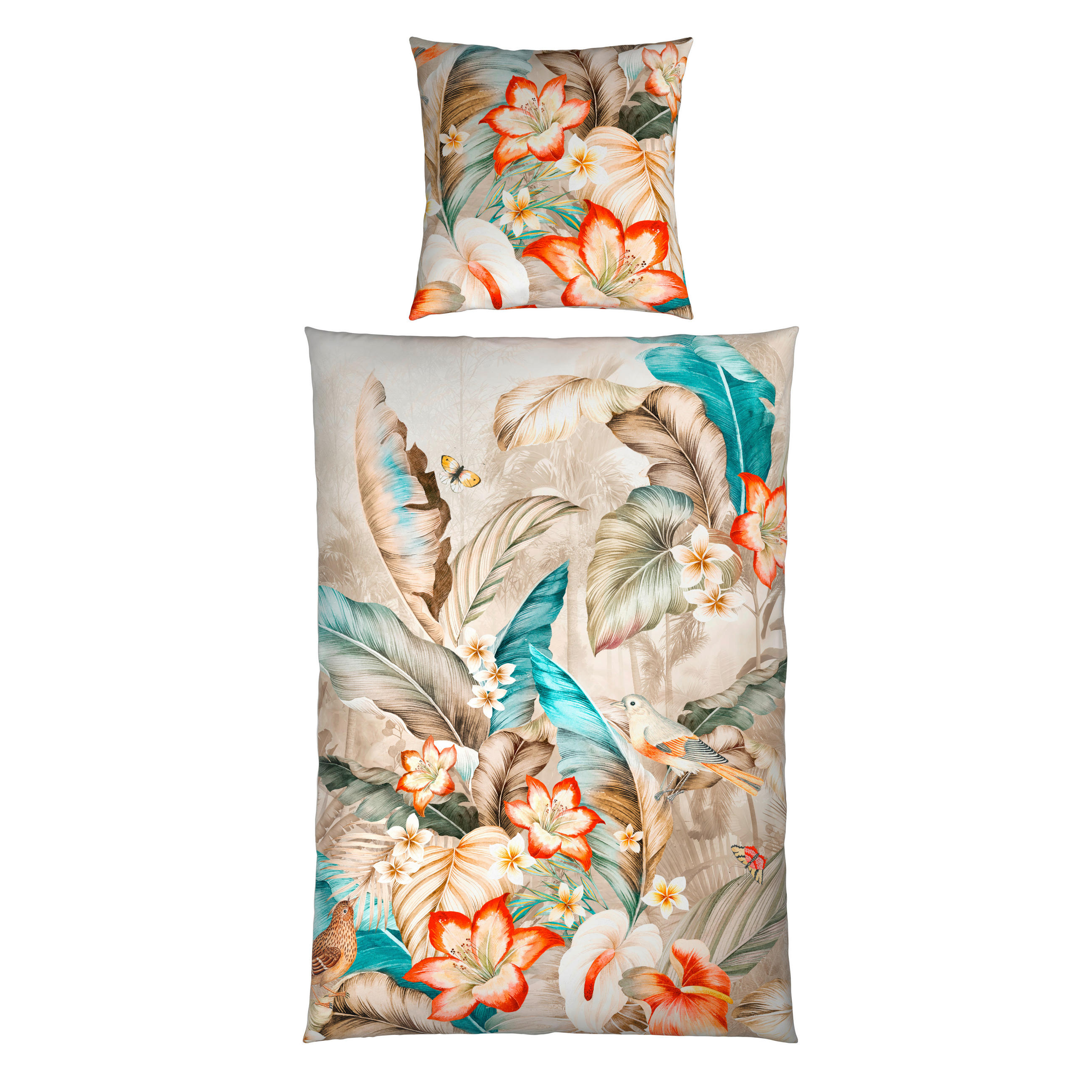 WENDEBETTWÄSCHE Satin 135/200 cm  - Multicolor, Textil (135/200cm) - Novel